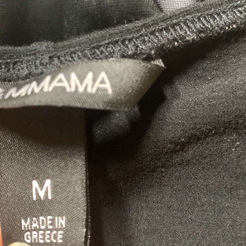 Womens h&m mama black top. Ties in back size medium - Picture 5 of 5